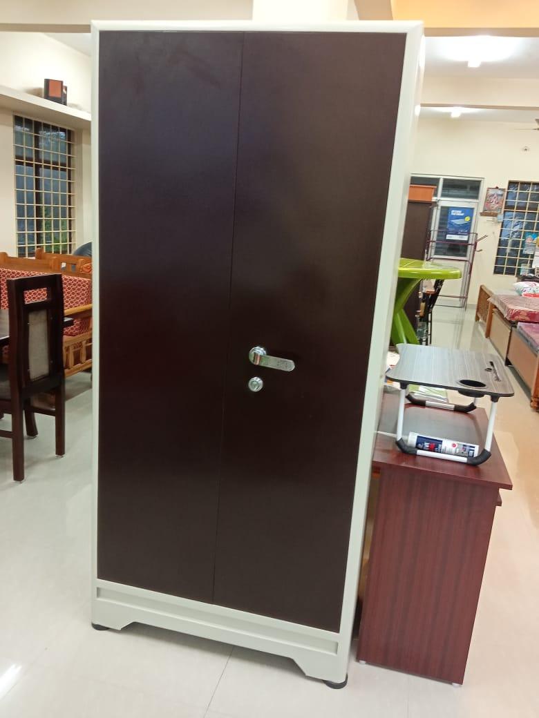 Steel almirah brown color