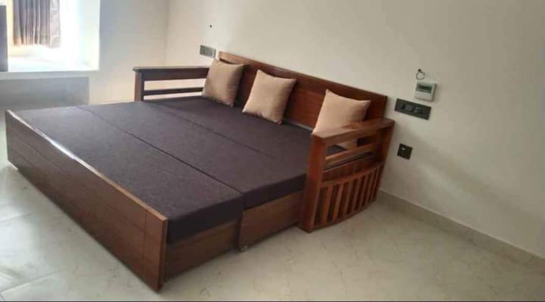 Fancy wooden cot